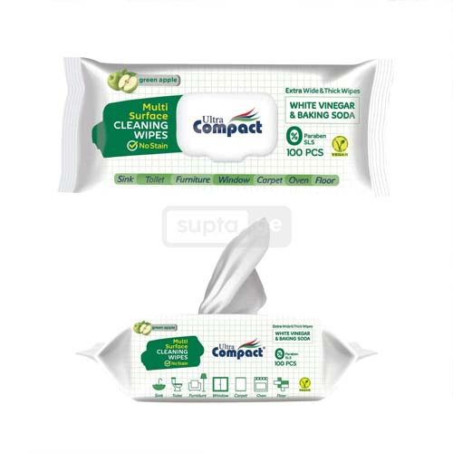 COMPACT Multi Surface Cleaning Wipes 100pcs